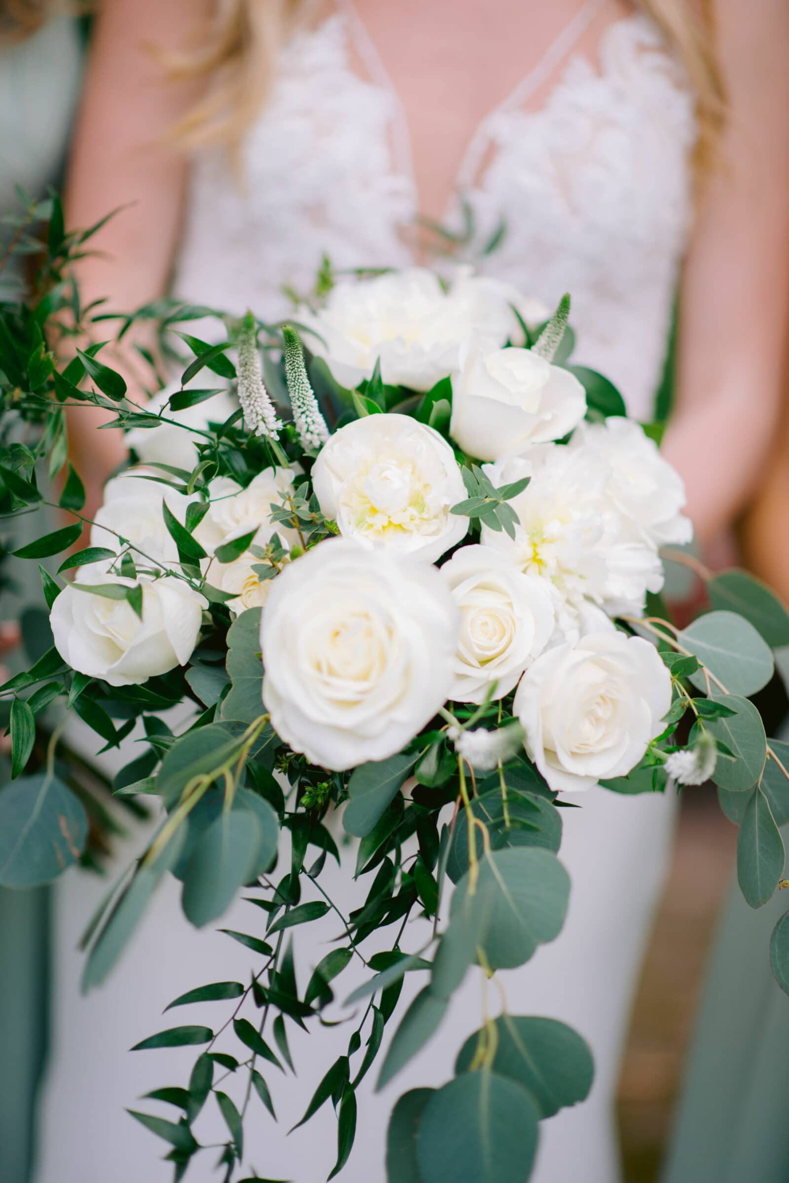 Elegant Green & White Wedding at Purdue Memorial Union - Rubia Flower ...